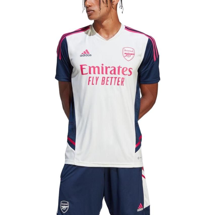 adidas Arsenal Condivo 22 Training Jersey 'White Navy' HT4436 sold by KicksCrew product image thumbnail 3