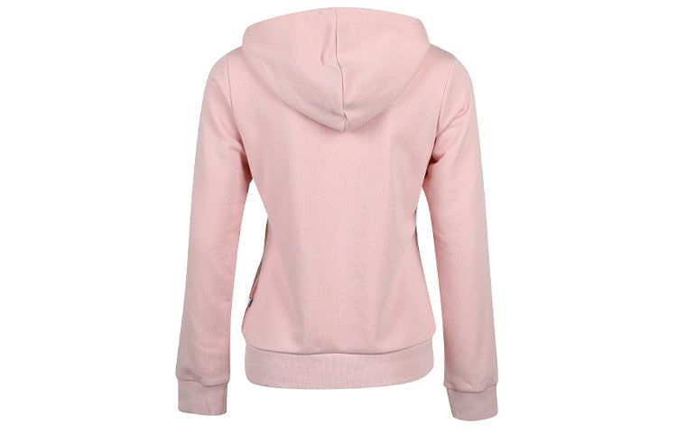 (WMNS) Puma Essentials Logo Hoodie 'Pink White' 586595-15 sold by KicksCrew product image thumbnail 2
