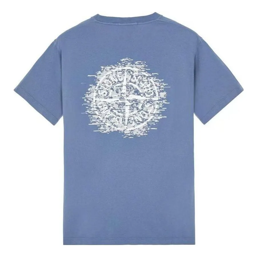 STONE ISLAND Institutional One Graphic T-shirt 'Light Blue' 78152NS89-V0024 sold by KicksCrew