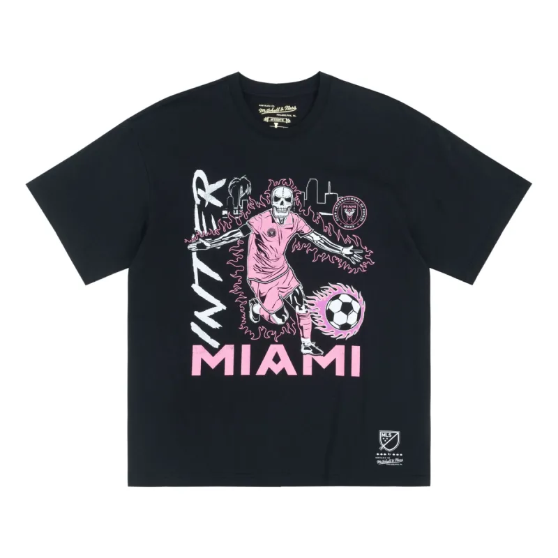 Mitchell & Ness Inter Miami CF T-shirt 'Black' MN2549-BLACK sold by KicksCrew
