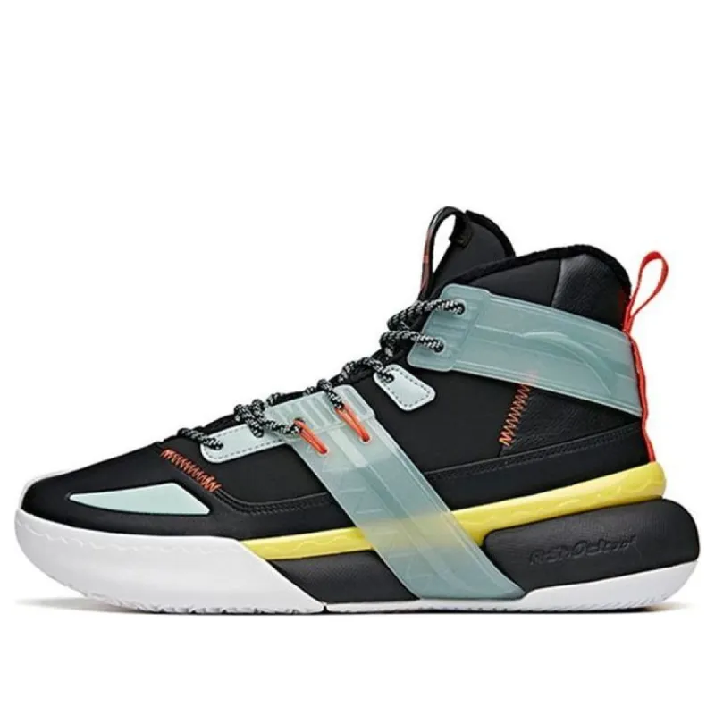 ANTA Shock the Game 4.0 Fleeced High Top 'Black Green Orange' 112041650-2 sold by KicksCrew