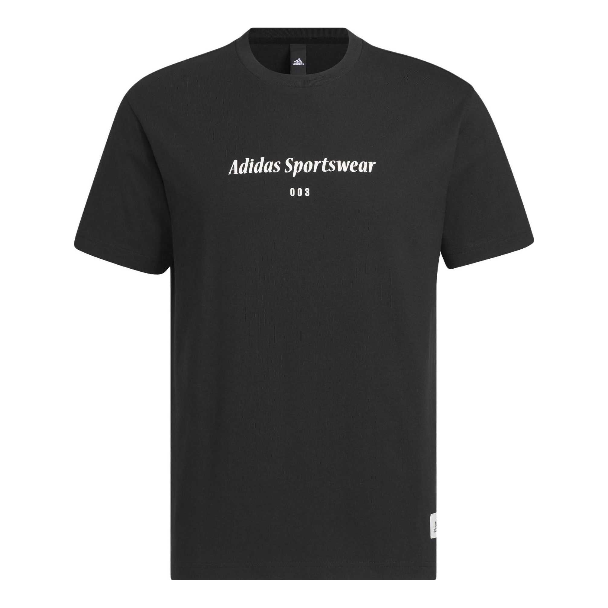 adidas Sportswear Lounge Graphic T-shirt 'Black' IP4991 sold by KicksCrew