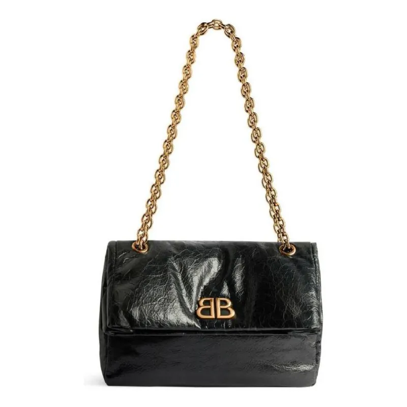 (WMNS) Balenciaga Monaco Small Chain Bag 'Black' 7659662AAR81000 sold by KicksCrew