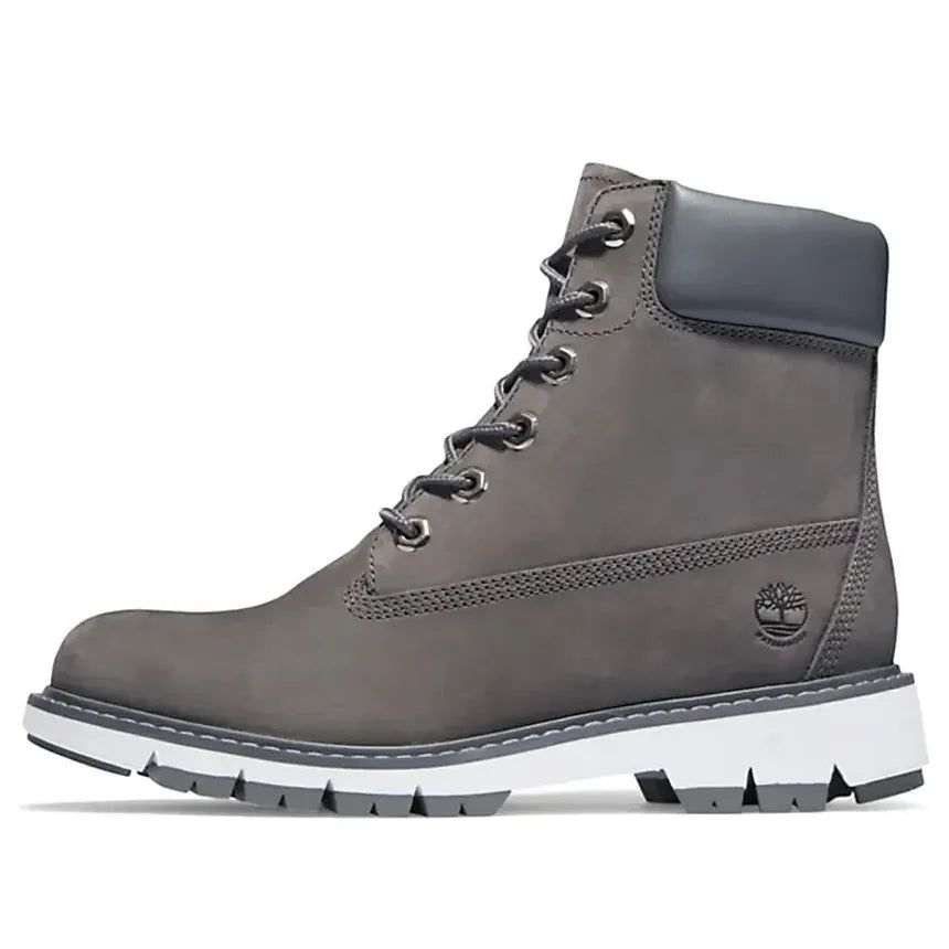 (WMNS) Timberland Lucia Way 6 Inch Waterproof Boots 'Medium Grey Nubuck' A2KUG033 sold by KicksCrew