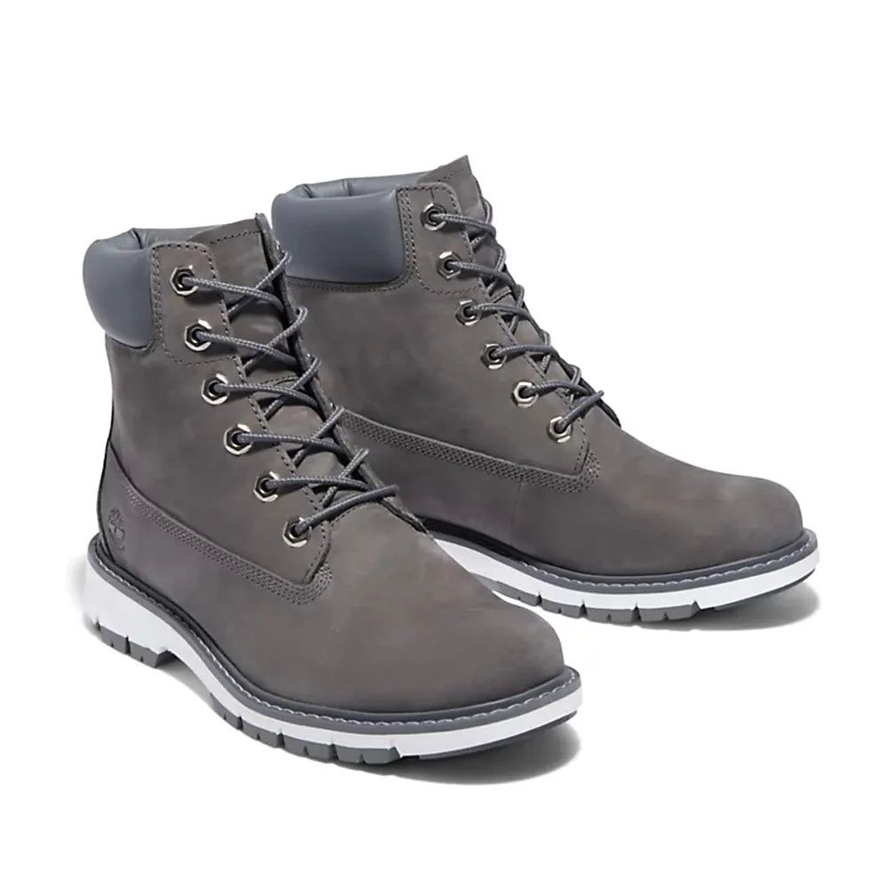 (WMNS) Timberland Lucia Way 6 Inch Waterproof Boots 'Medium Grey Nubuck' A2KUG033 sold by KicksCrew product image thumbnail 4