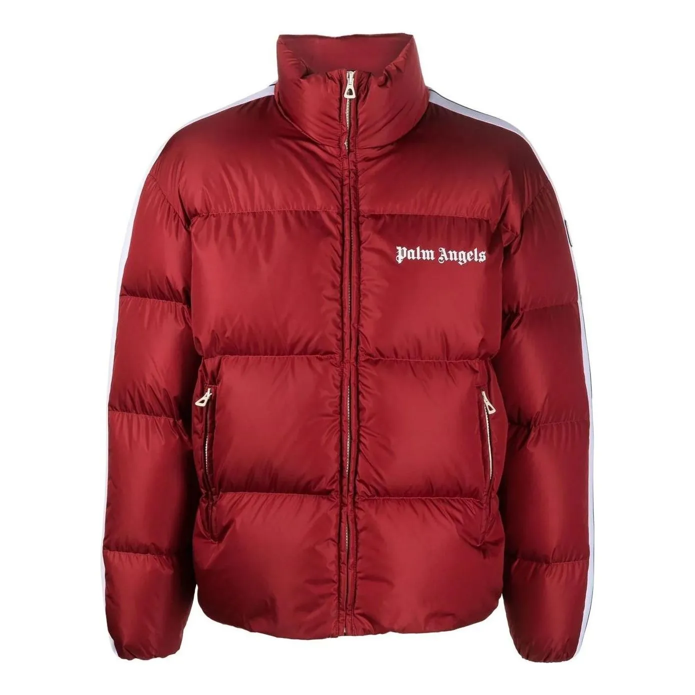 Palm Angels FW22 Classic Track Down Jacket 'Red White' PMED019C99FAB0012501 sold by KicksCrew