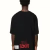 HERON PRESTON Reg Flaming Skull Short-Sleeve Tee 'Black White' HMAA025S22JER0031001 sold by KicksCrew