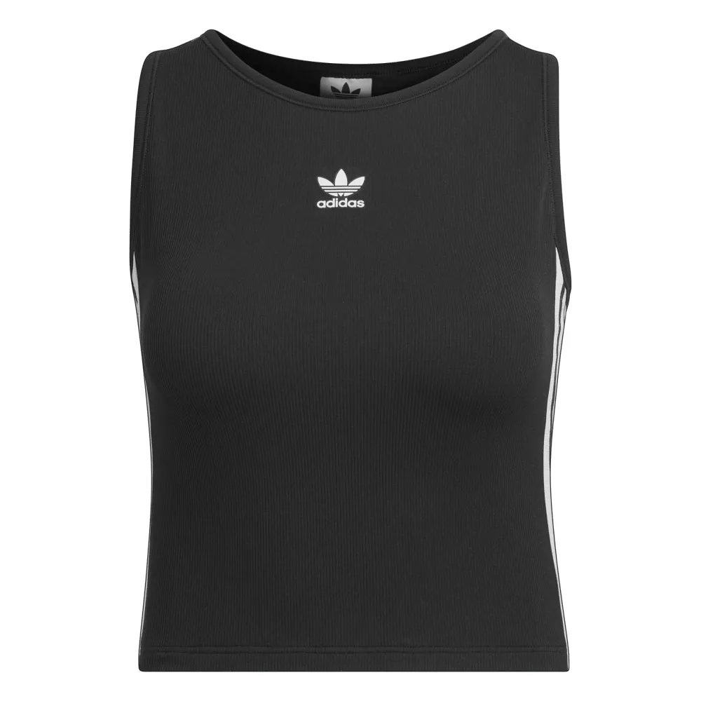 (WMNS) adidas originals 3-Stripes Padded Tank Top 'Black White' JI6860 sold by KicksCrew