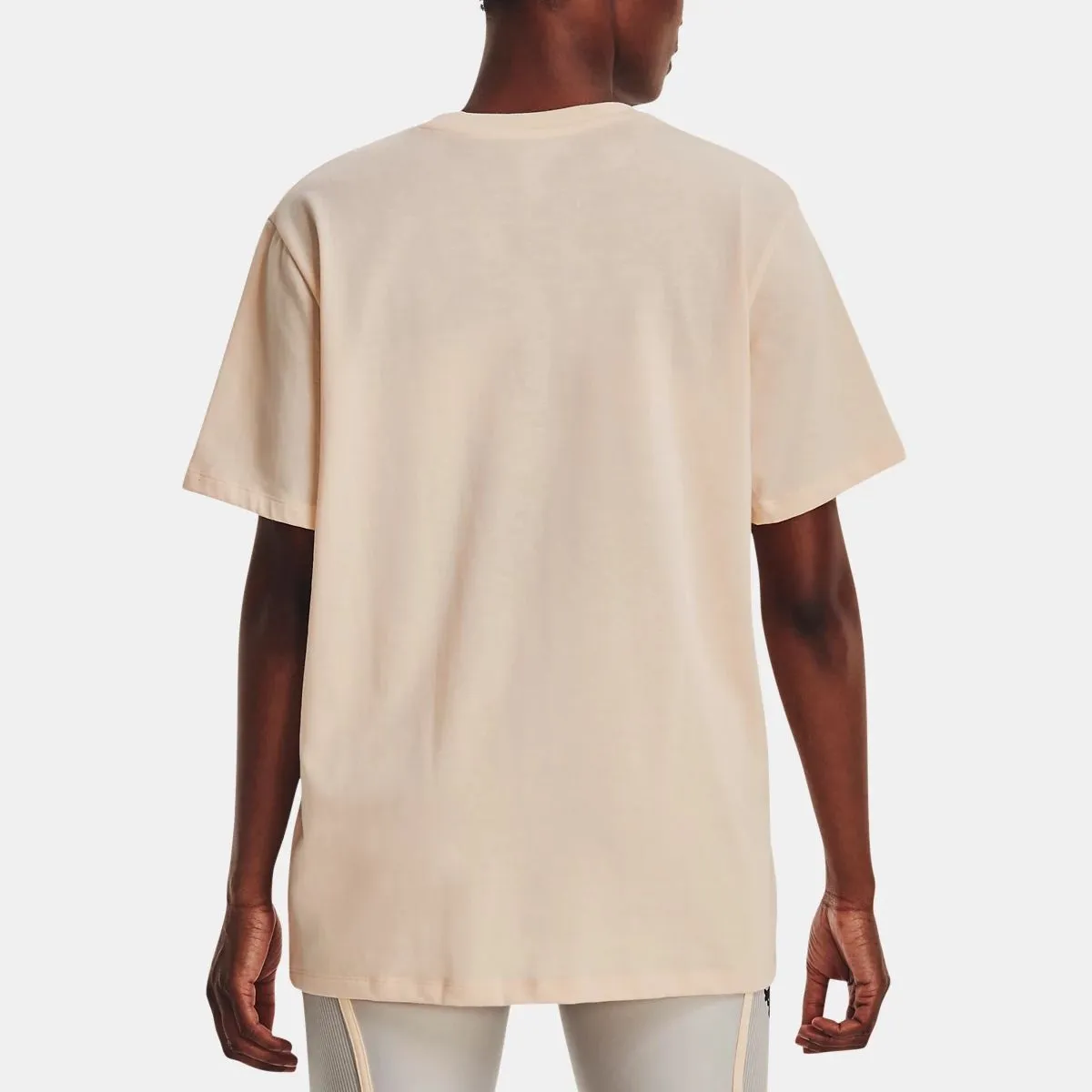 (WMNS) Under Armour Project Rock Heavyweight Campus T-Shirt 'Peach Puff' 1377449-804 sold by KicksCrew product image thumbnail 4