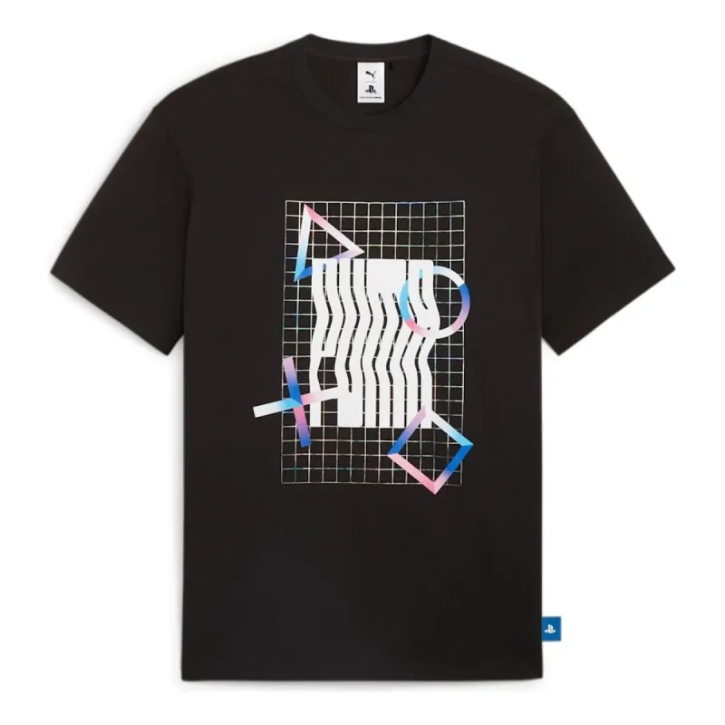 PUMA x PlayStation Elevated T-shirt 'Black' 624694-01 sold by KicksCrew
