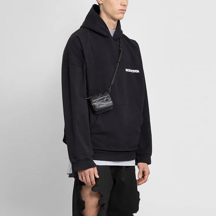 Balenciaga Turn Hoodie Wide Fit 'Black' 674986TLVB49034 sold by KicksCrew product image thumbnail 3