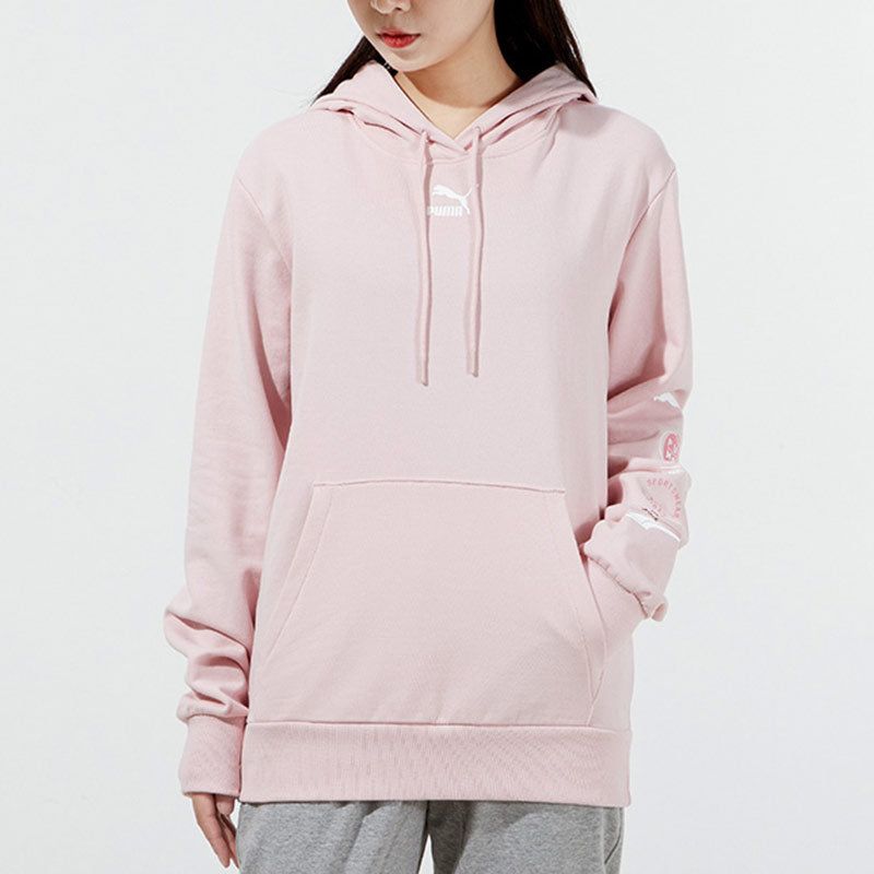 (WMNS) Puma Small Logo Hoodie 'Light Pink' 534417-36 sold by KicksCrew product image thumbnail 3