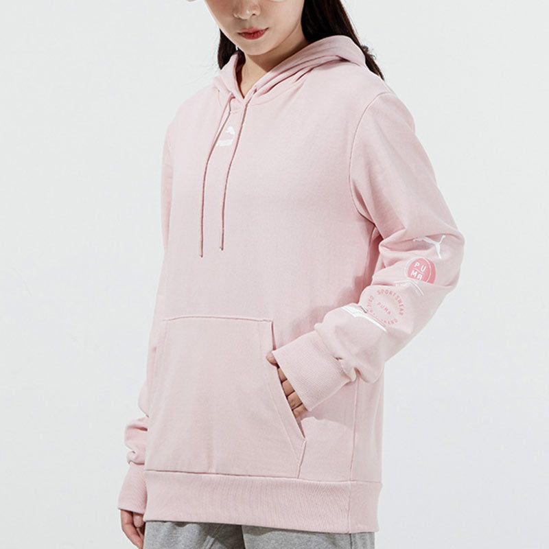 (WMNS) Puma Small Logo Hoodie 'Light Pink' 534417-36 sold by KicksCrew product image thumbnail 5