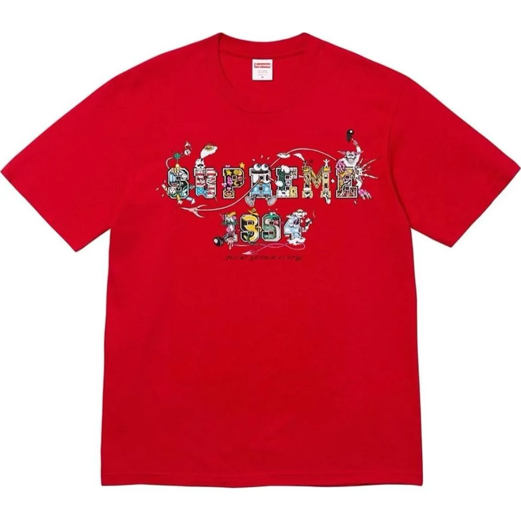Supreme Varsity Logo T-Shirt 'Red' SUP-SS24-300 sold by KicksCrew
