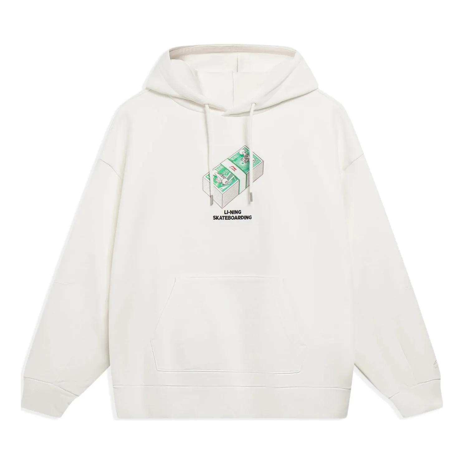 Li-Ning x Phil Hackett Graphic Hoodie 'White' AWDT227-2 sold by KicksCrew