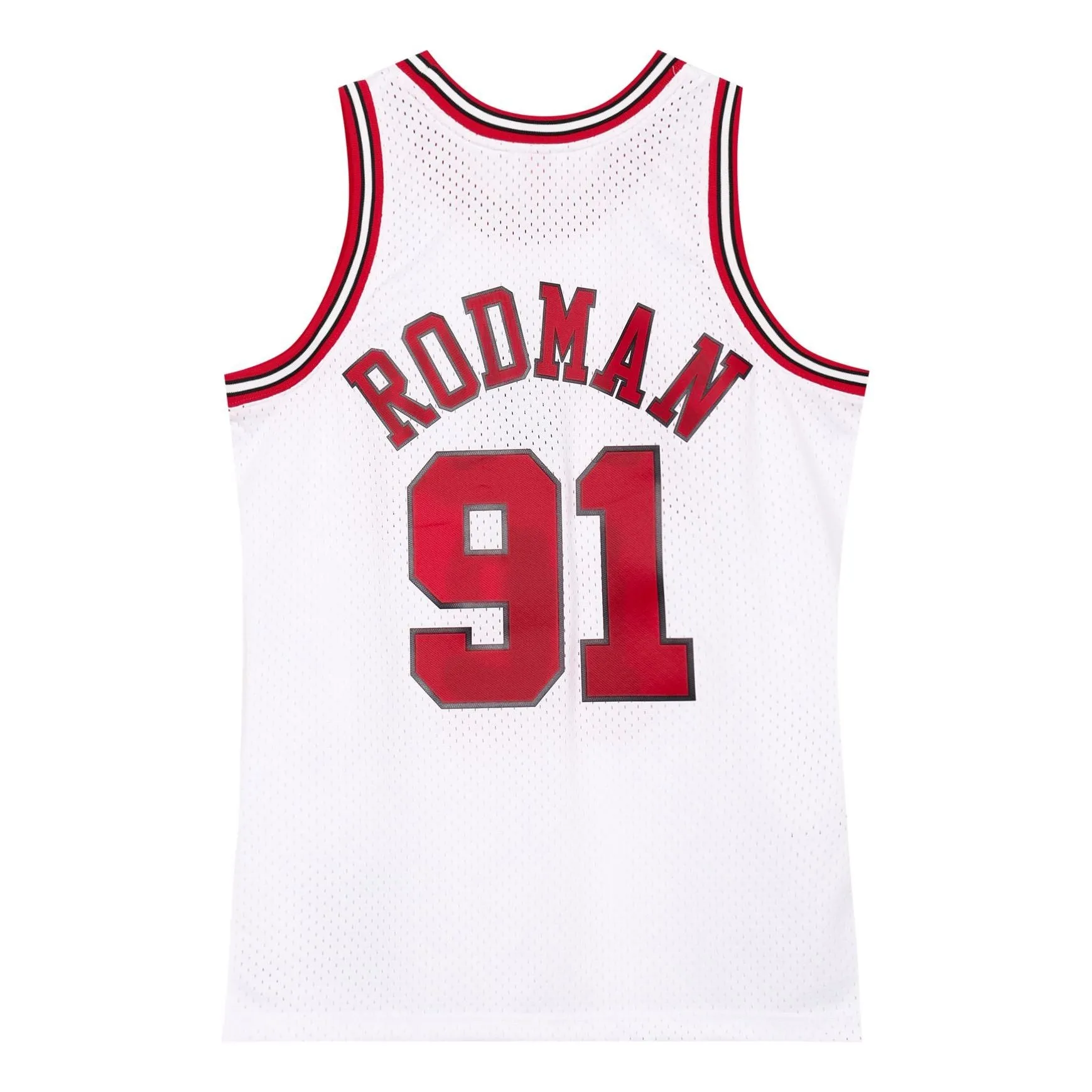 Mitchell & Ness x NBA Chicago Bulls 1997-98 Swingman Jersey 'Dennis Rodman 91' SMJYAC18079-CBUWHIT97DRD sold by KicksCrew product image thumbnail 2