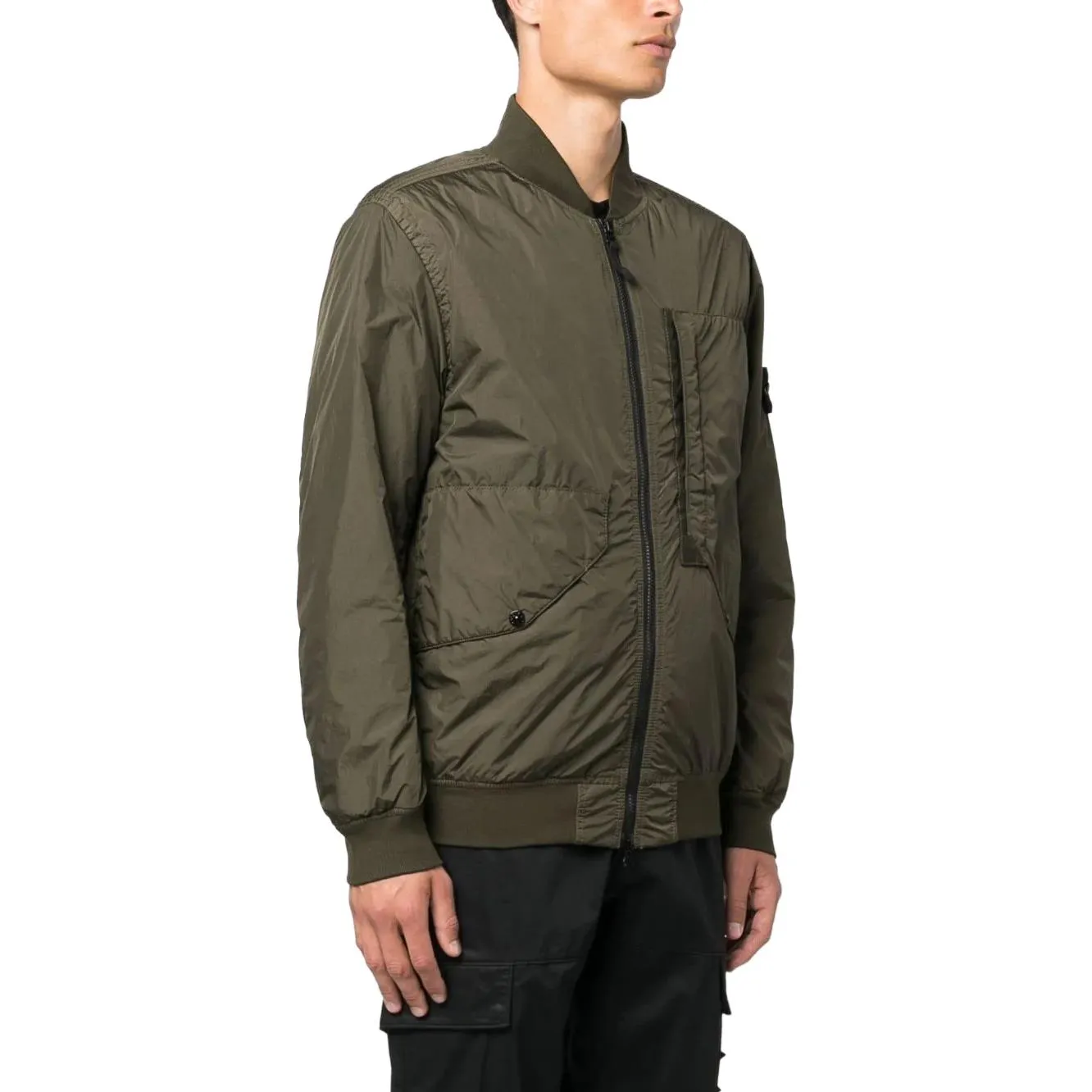 STONE ISLAND Plain Logo Down Jackets 'Olive Green' 791540923V0058 sold by KicksCrew product image thumbnail 3