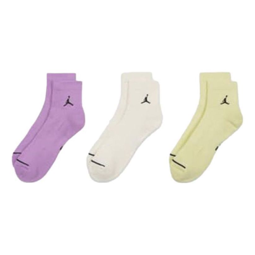 Air Jordan Everyday Ankle Socks (3 Pairs) 'Multi' DX9655-908 sold by KicksCrew