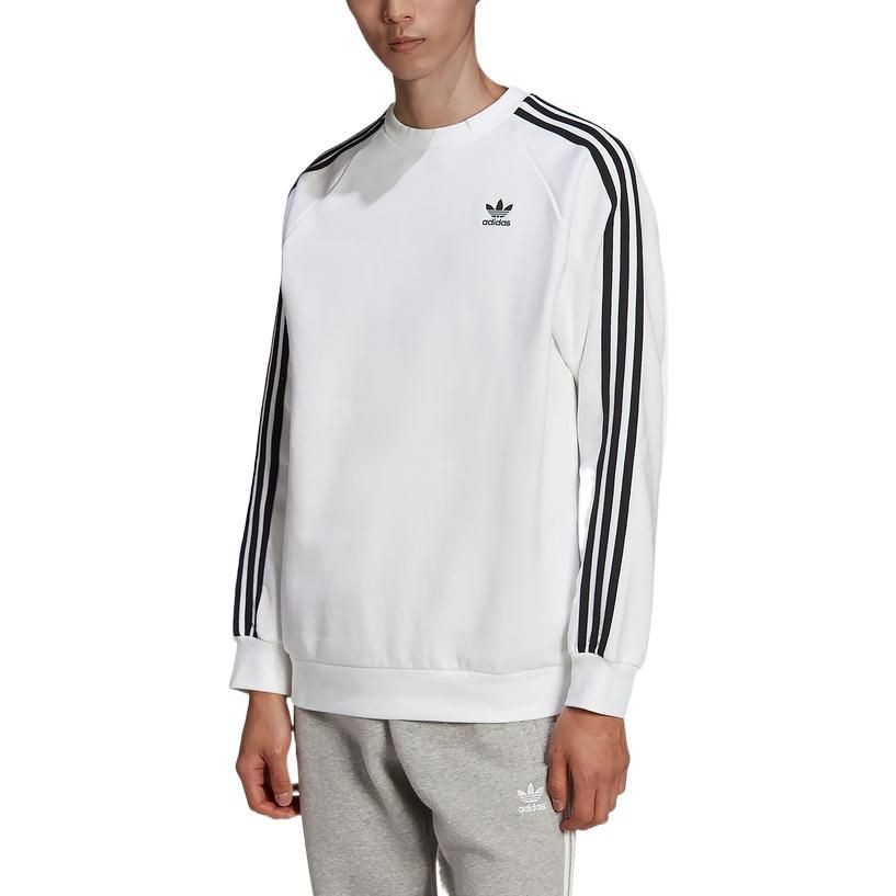 adidas originals Adicolor Classics 3-Stripes Crew Sweatshirt 'White' HE9483 sold by KicksCrew product image thumbnail 2