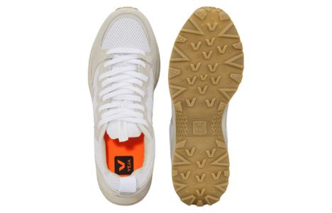 Veja Venturi Suede Lace-Up Sneakers 'White Pierre Natural' VT0102257 sold by KicksCrew