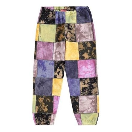 Supreme Patchwork Tie Dye Sweatpants 'Multi-Color' SUP-SS19-10179 sold by KicksCrew