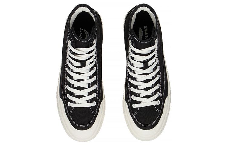 Li-Ning Classic Canvas Hi Shoes 'Black White' AGCS255-4 sold by KicksCrew product image thumbnail 4
