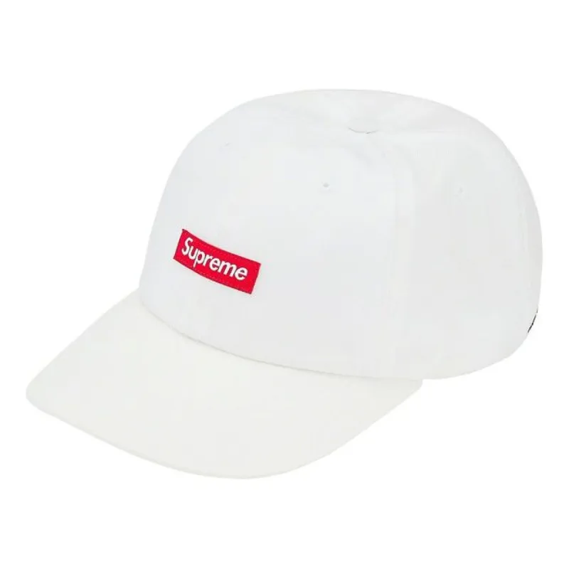 Supreme Cordura Small Box 6-Panel 'White Red' SUP-SS20-643 sold by KicksCrew