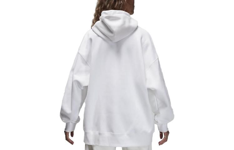 (WMNS) Air Jordan Flight Fleece Pullover Hoodie 'White' FB5110-100 sold by KicksCrew product image thumbnail 3