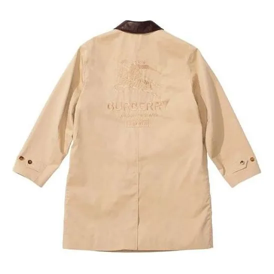 Supreme x Burberry Leather Collar Trench 'Beige Brown' SUP-SS22-158 sold by KicksCrew product image thumbnail 2