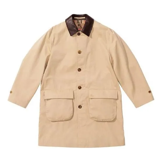 Supreme x Burberry Leather Collar Trench 'Beige Brown' SUP-SS22-158 sold by KicksCrew