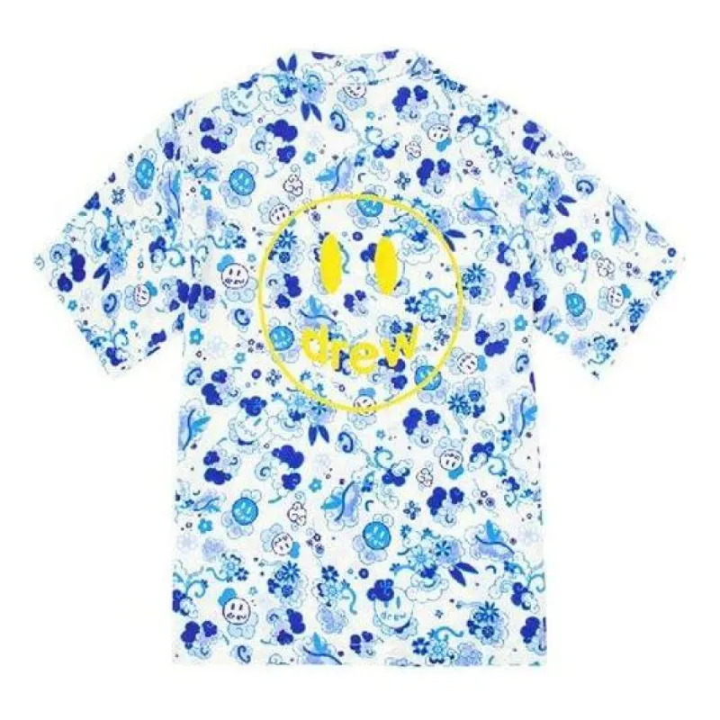 Drew House Rayon Camp Shirt 'Blue' DR-SS20-85 sold by KicksCrew
