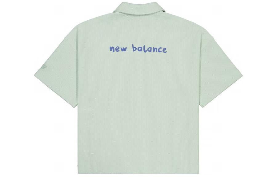(WMNS) New Balance Potted Plant Graphic Polo Shirt 'Light Blue' NFE26112-MT sold by KicksCrew product image thumbnail 2