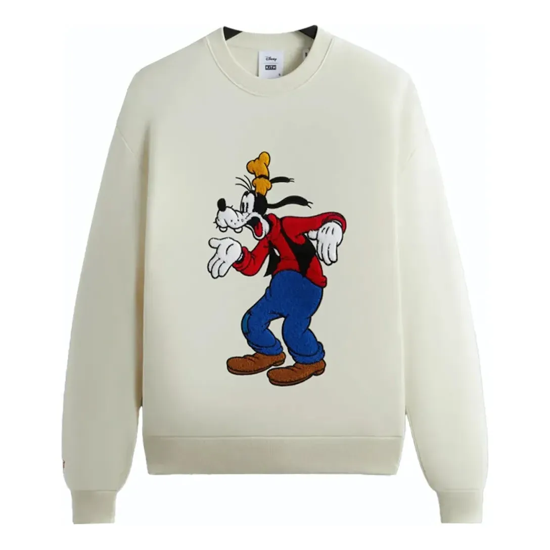 KITH FW23 x Disney Mickey & Friends Astonished Goofy Vintage Crewneck 'Sandrift' KHM031749-104 sold by KicksCrew