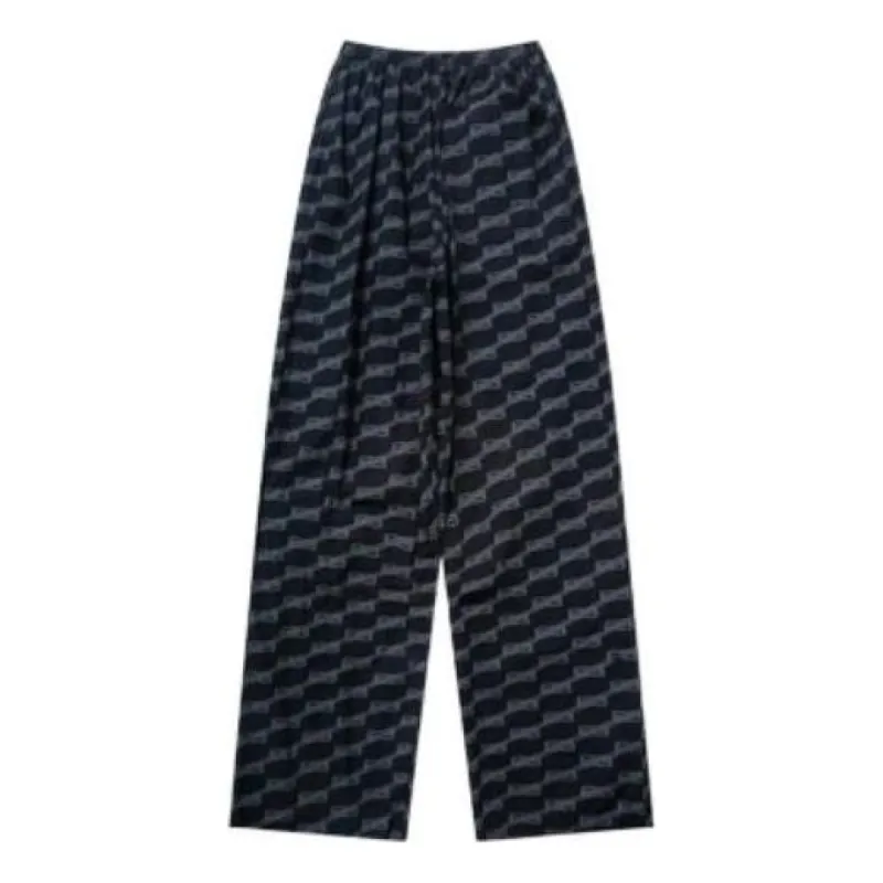Balenciaga BB Monogram Pajama Pants 'Black Grey' 658883TML361269 sold by KicksCrew