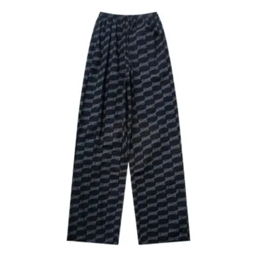 Balenciaga BB Monogram Pajama Pants 'Black Grey' 658883TML361269 sold by KicksCrew
