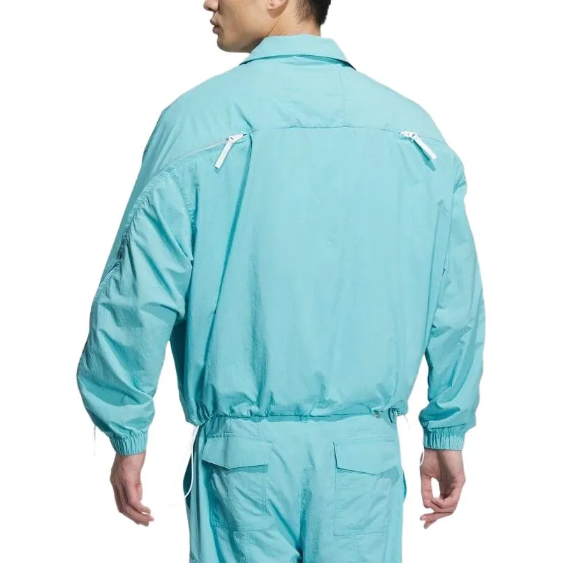 adidas Originals x Ordinary People Light Woven Jacket 'Mint Blue' IZ4919 sold by KicksCrew product image thumbnail 4