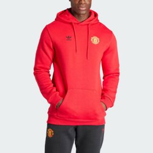 Adidas Manchester United Essentials Trefoil Hoodie 'Red' IK8706 sold by KicksCrew