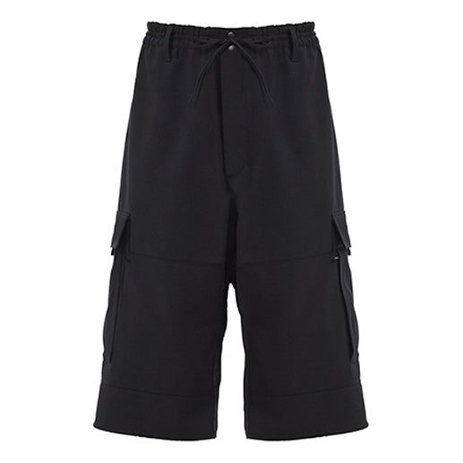 adidas Y-3 Classic Refined Wool Stretch Cargo Shorts 'Black' FN3401 sold by KicksCrew