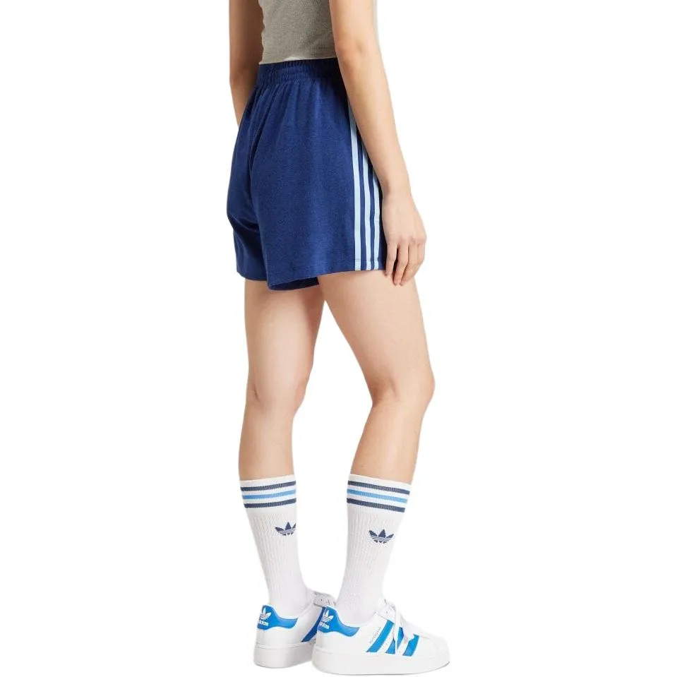 (WMNS) adidas Terry Shorts Asia Sizing 'Navy Blue' IR7472 sold by KicksCrew product image thumbnail 4