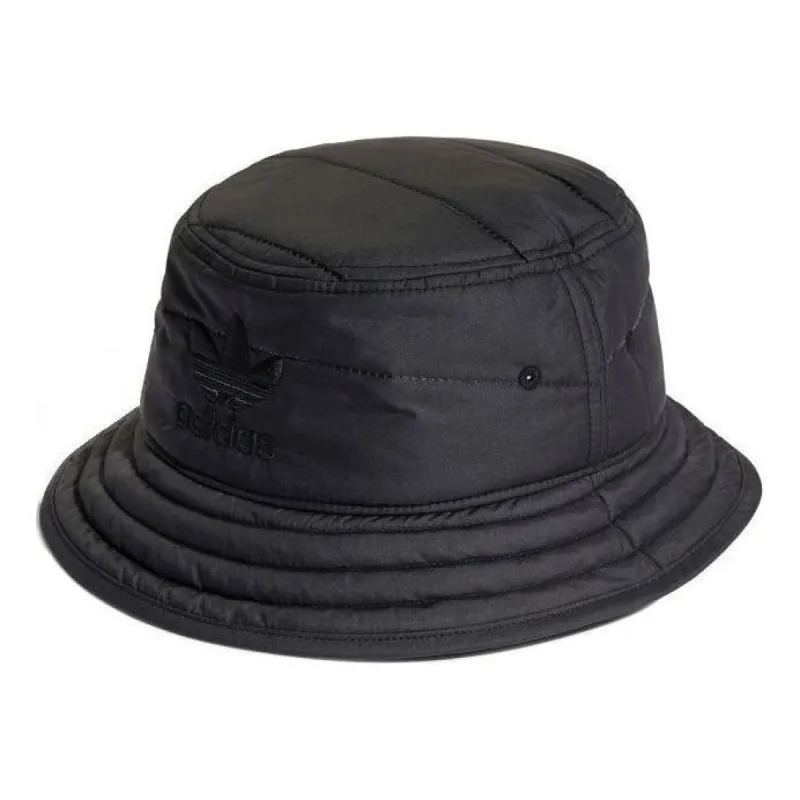adidas Adicolor Winterized Classic Trefoil Bucket Hat 'Black' H35770 sold by KicksCrew