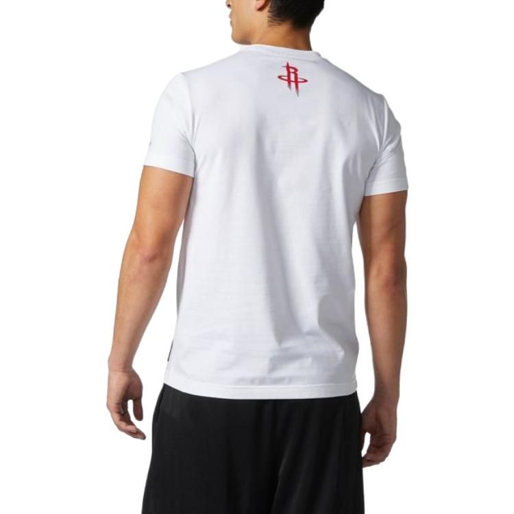 Adidas Basketball T-shirt 'White Red' CE9754 sold by KicksCrew product image thumbnail 2