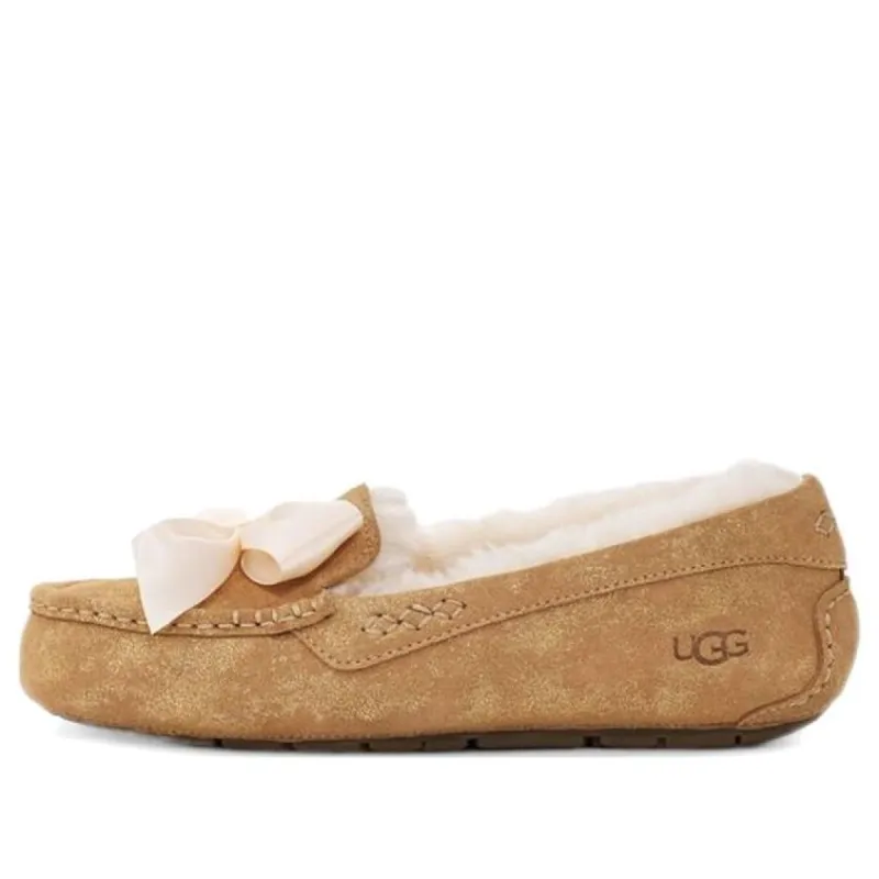 (WMNS) UGG Ansley Bow Glimmer 'Chestnut' 1125830-CHE sold by KicksCrew