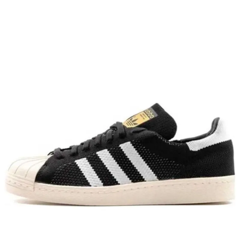 adidas Superstar 80s Primeknit 'Black White' S77439 sold by KicksCrew
