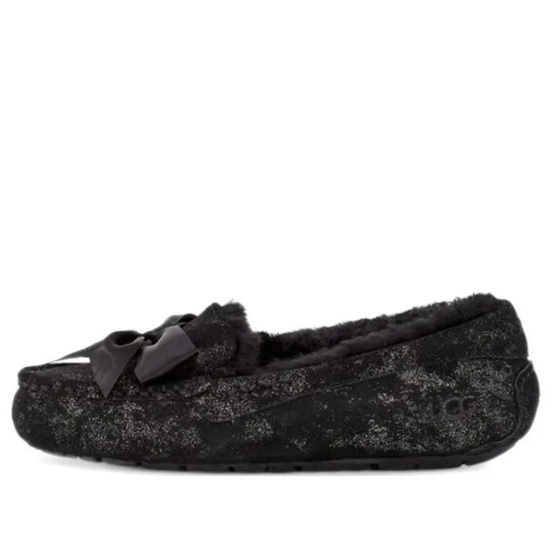 (WMNS) UGG Ansley Bow Glimmer 'Black' 1125830-BLK sold by KicksCrew