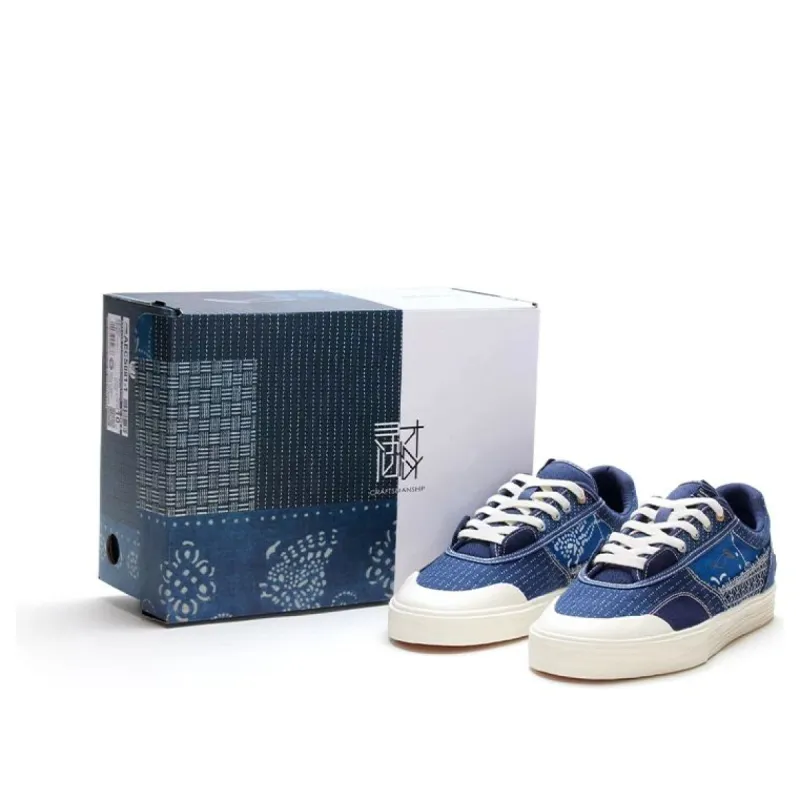 Li-Ning Wave Pro Low 50/50 'Blue White' AECS081-1 sold by KicksCrew