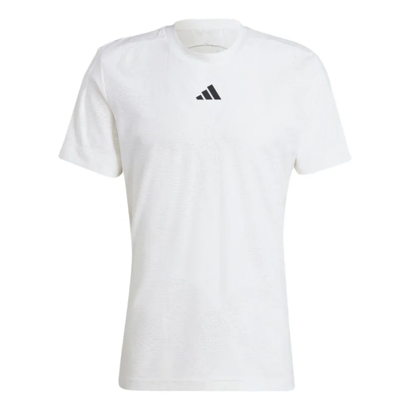 adidas AEROREADY FreeLift Pro Tennis Tee 'White' IK7107 sold by KicksCrew