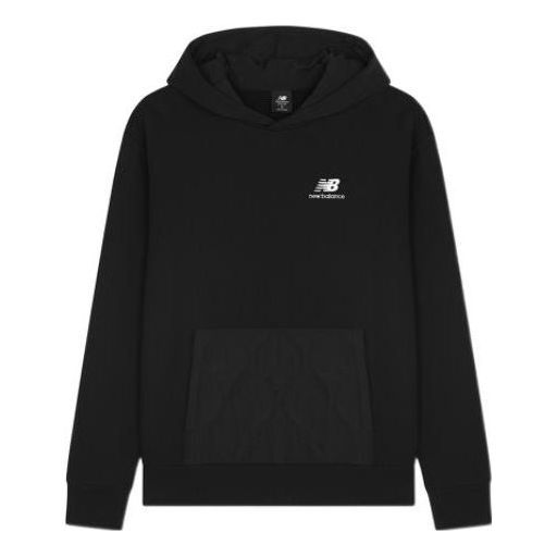 New Balance Athletics Quilted Fleece Hoodie 'Black' MT23505-BK sold by KicksCrew