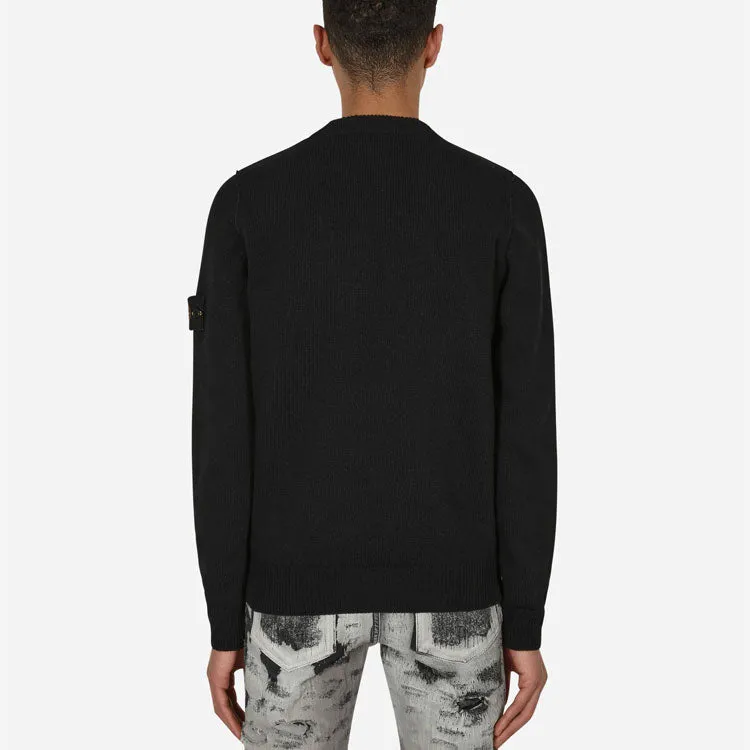 STONE ISLAND Lambswool Crew Neck Knit 'Black' 7715508A3-V0029 sold by KicksCrew product image thumbnail 4