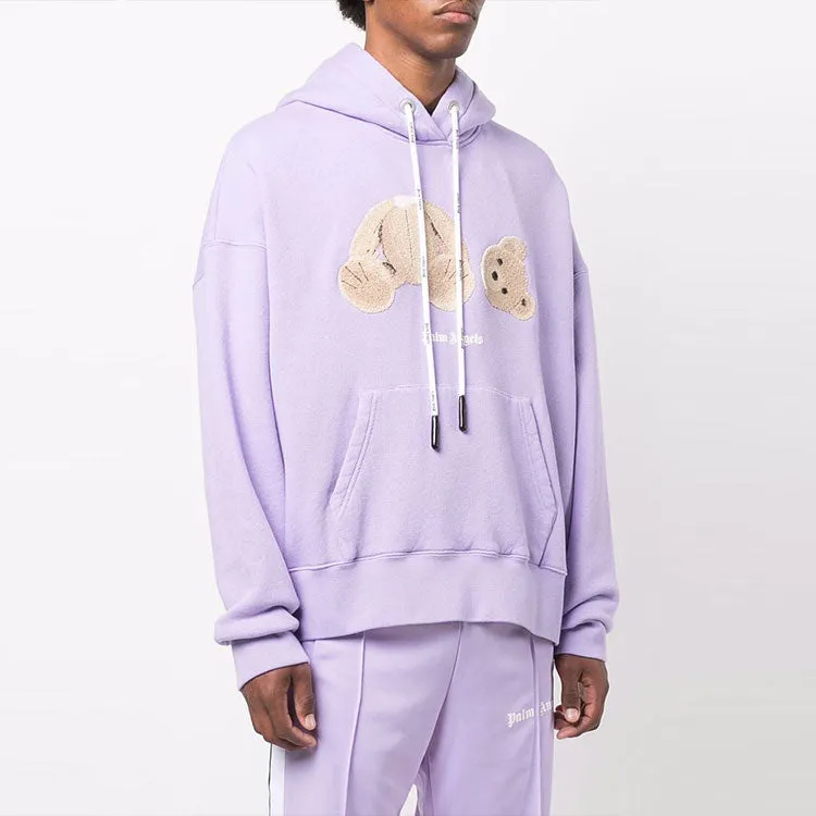 Palm Angels FW21 Bear Hoodie 'Lilac Brown' PMBB058F21FLE0073660 sold by KicksCrew product image thumbnail 3