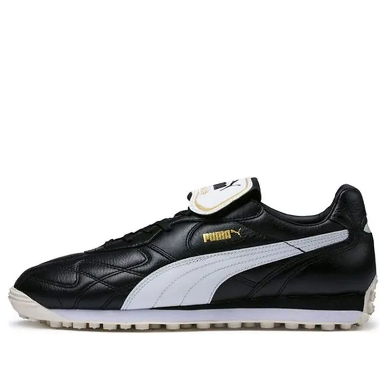PUMA King Avanti Premium 'Black White Team Gold' 365482-01 sold by KicksCrew